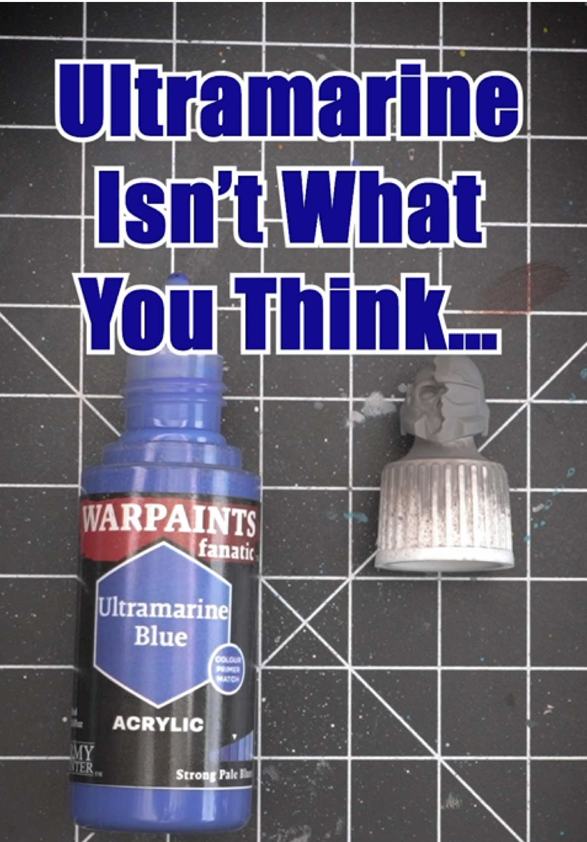 TikTok post by @mobhammer6 for The Army Painter. Caption reads: Ultramarine Blue isn’t just another miniature....