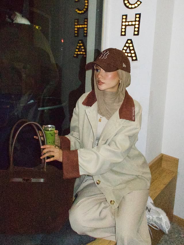 Instagram post by @berna_tsn for New Era Cap. Caption reads: Matcha Date at @kytocoffee 🍵 • • Anzeige wegen....