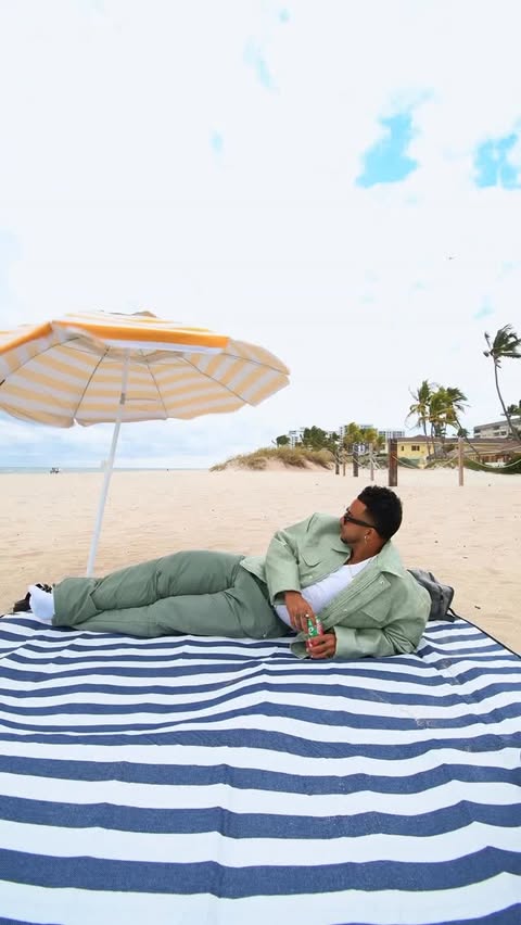 Instagram post by @septembermondays for Sprite. Caption reads: Recent work for @sprite 🏖️ what are we saying?.