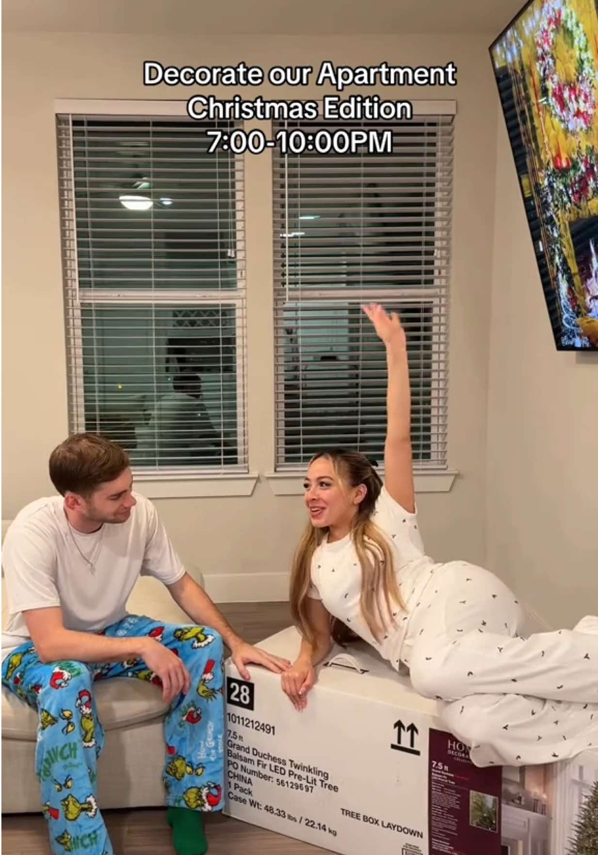 TikTok post by @michellepaaz for The Home Depot. Caption reads: So obsessed with the Home Depot tree!🥹🎄 #fyp....