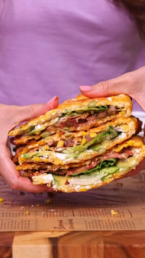 Instagram post by @alina_prokuda for Lifeway Foods. Caption reads: High Protein BLTA Wrap 🥑🥓🌯 This wrap is loaded....