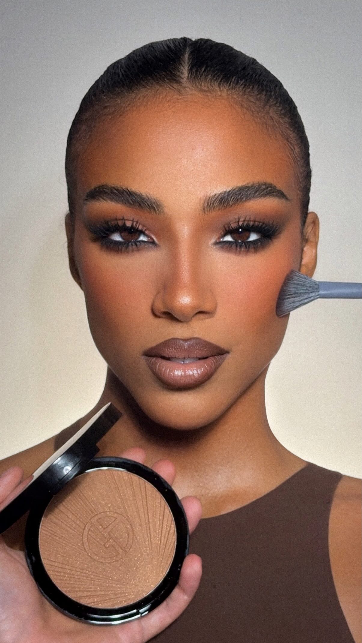 Instagram post by @mrdanielmakeup for Valentino Beauty. Caption reads: Unrecognizable Makeup Trend with....