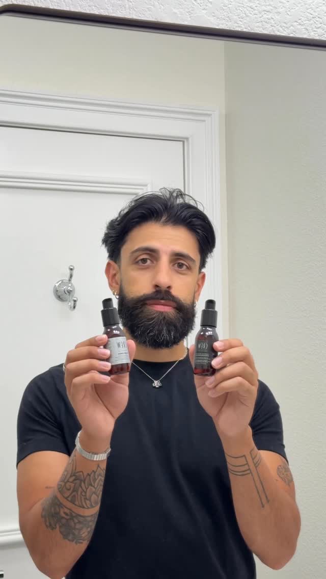 Instagram post by @shanmolu for American Crew. Caption reads: My quick and easy beard routine with....