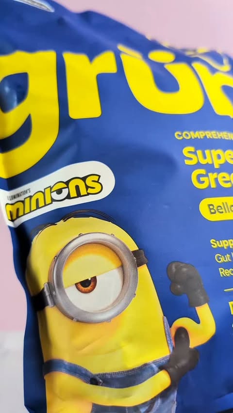 Instagram post by @jaaaaaaaaaaaaaac for Grüns. Caption reads: [...] takeover! These are the new Minion x Grüns....