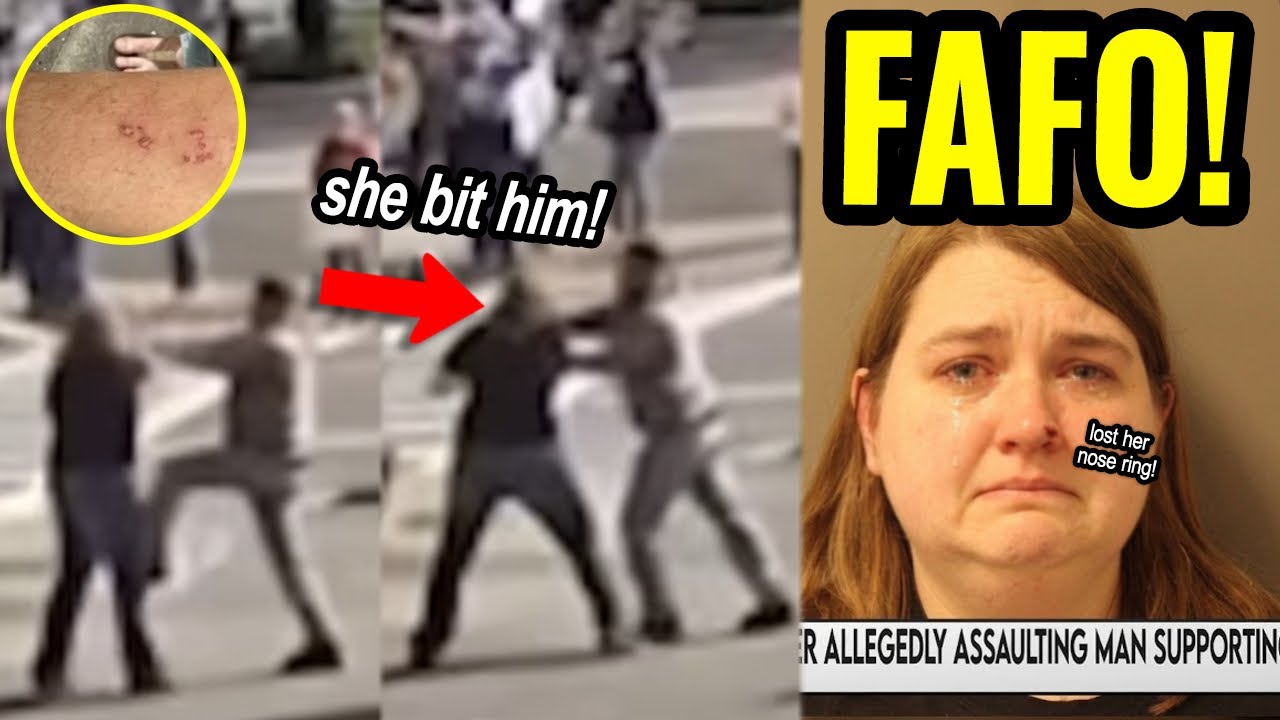 YouTube post by @WeGotReceipts for Ground Up. Caption reads: Anti-MAGA Bullies Getting Arrested in the Funniest....