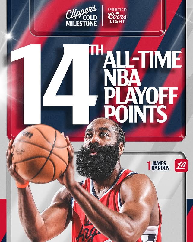 Instagram post by @laclippers for Coors Light. Caption reads: 32 points in Game 1 moved UNO up the history books....