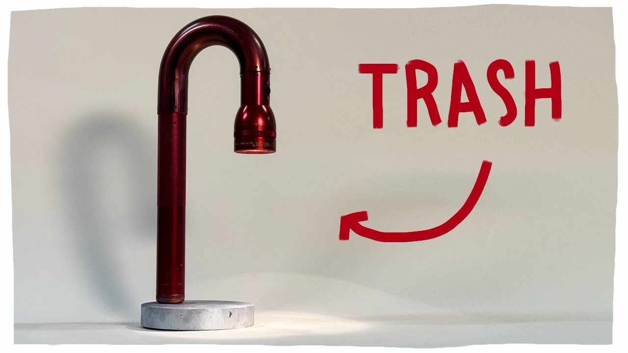 YouTube post by @laurakampf for KiwiCo. Caption reads: I Rescued a Flashlight.