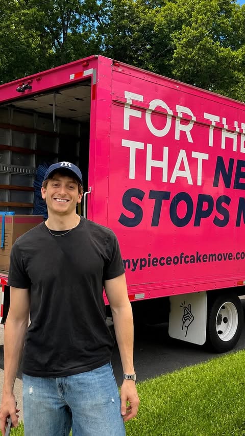 Instagram post by @joedstone for Piece of Cake Moving & Storage®. Caption reads: Still can’t believe I get to call the city home.....