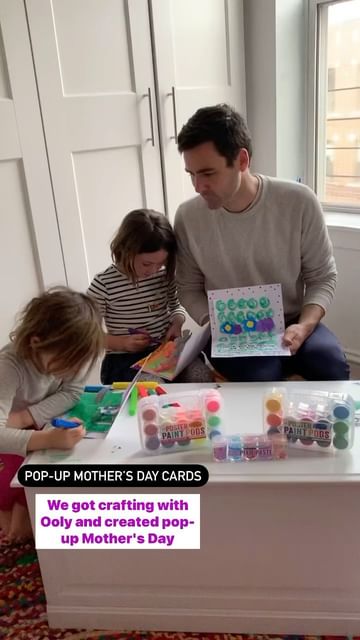 Instagram post by @tidydad for OOLY. Caption reads: [...] cards using some of our favorite @weareooly....