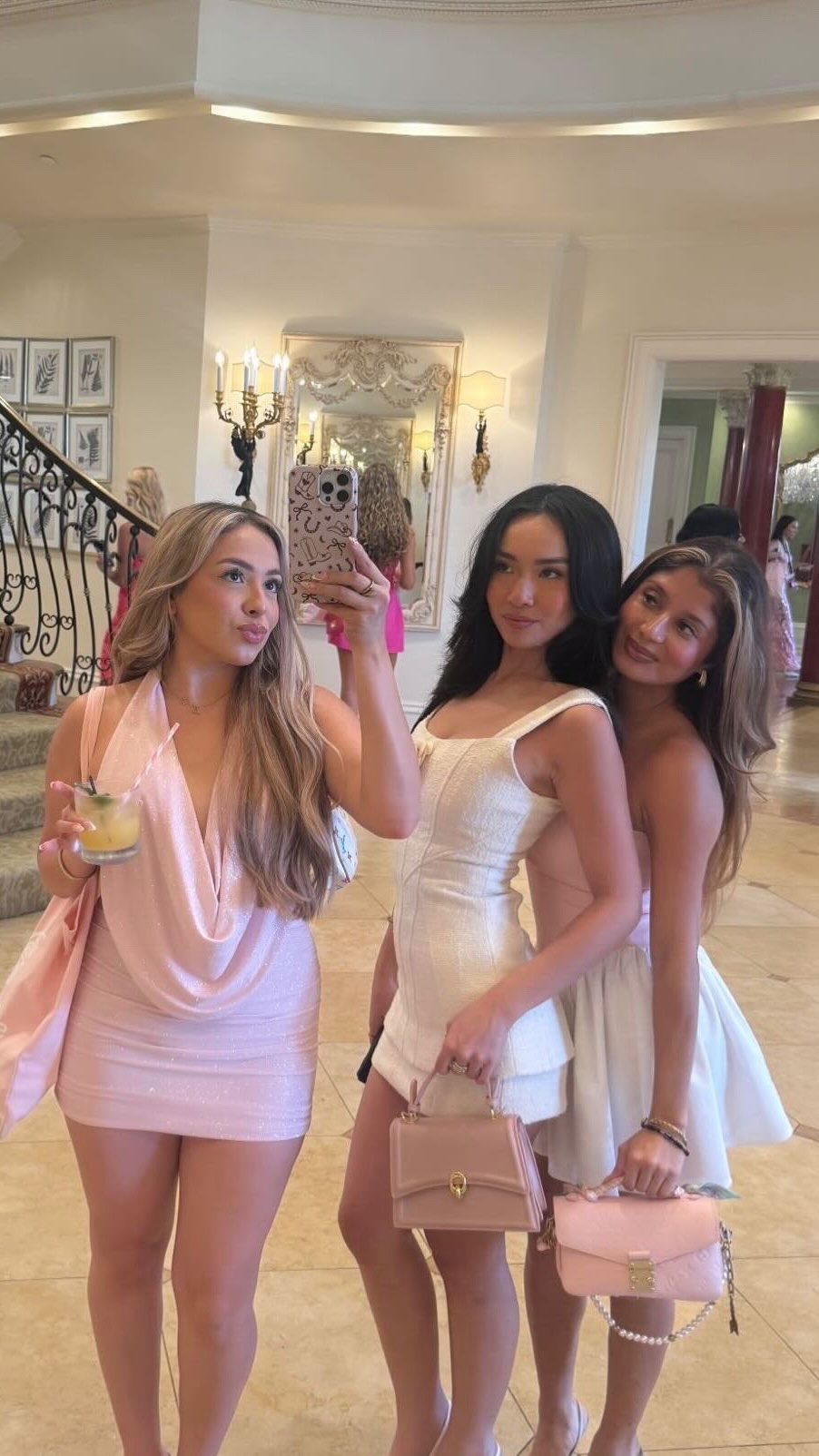 Instagram post by @victrxia for Static Nails. Caption reads: All dressed up at @staticnailsofficial X Legally....