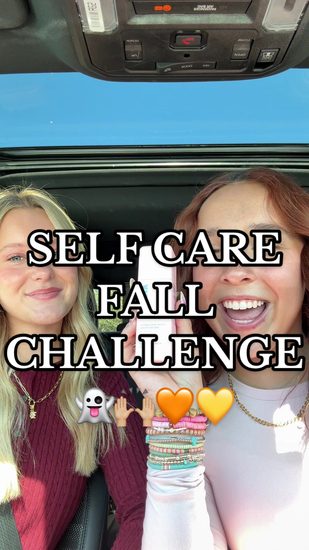 TikTok post by @lisi.shops for BYOMA. Caption reads: [...] i love this trend!!! 💛👻🙌🏼🍁@byoma @Ulta....