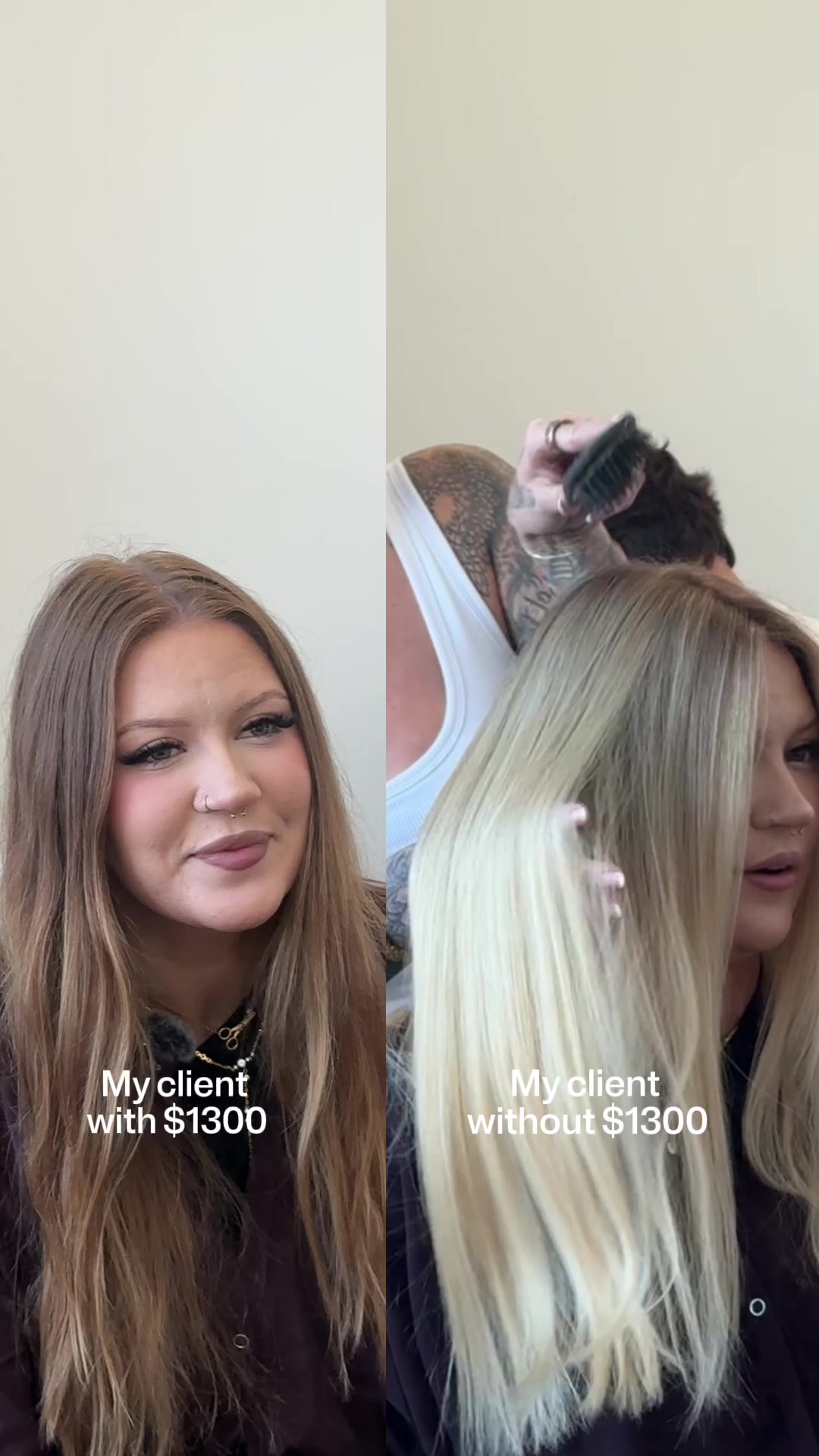TikTok post by @lifeoflisag for Paul Mitchell. Caption reads: [...] as well. I lifted her with @paulmitchell....