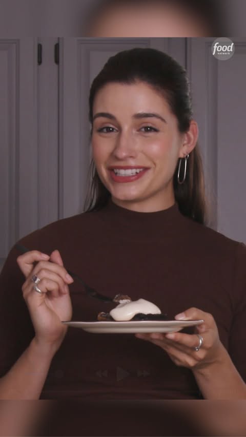 Instagram post by @gabchappel for Food Network. Caption reads: Poppy Seed Tart is an Eastern European holiday....