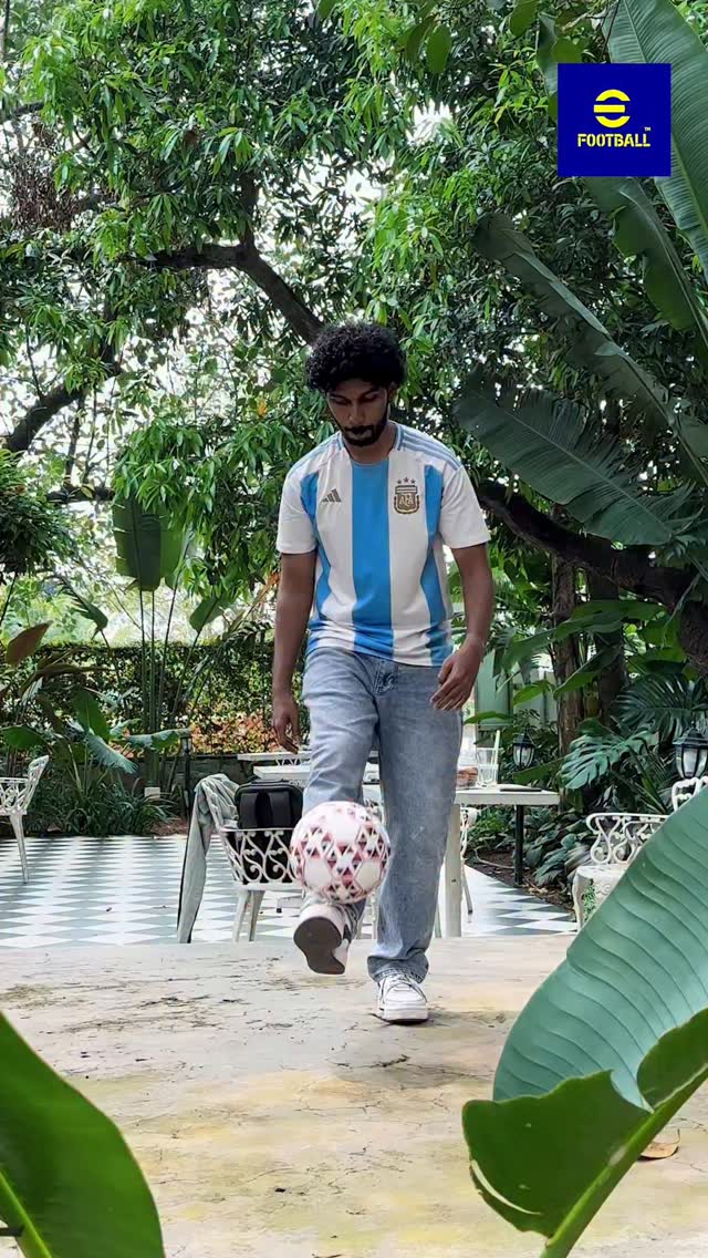 Instagram post by @kbfc_manjappada for eFootball. Caption reads: Your skills = eFootball™️ Messi drip 👀 Enter now!....