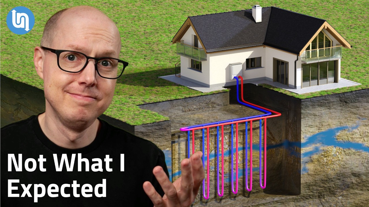 YouTube post by @UndecidedMF for vidIQ. Caption reads: How My Geothermal Heat Pump Really Performed (2....
