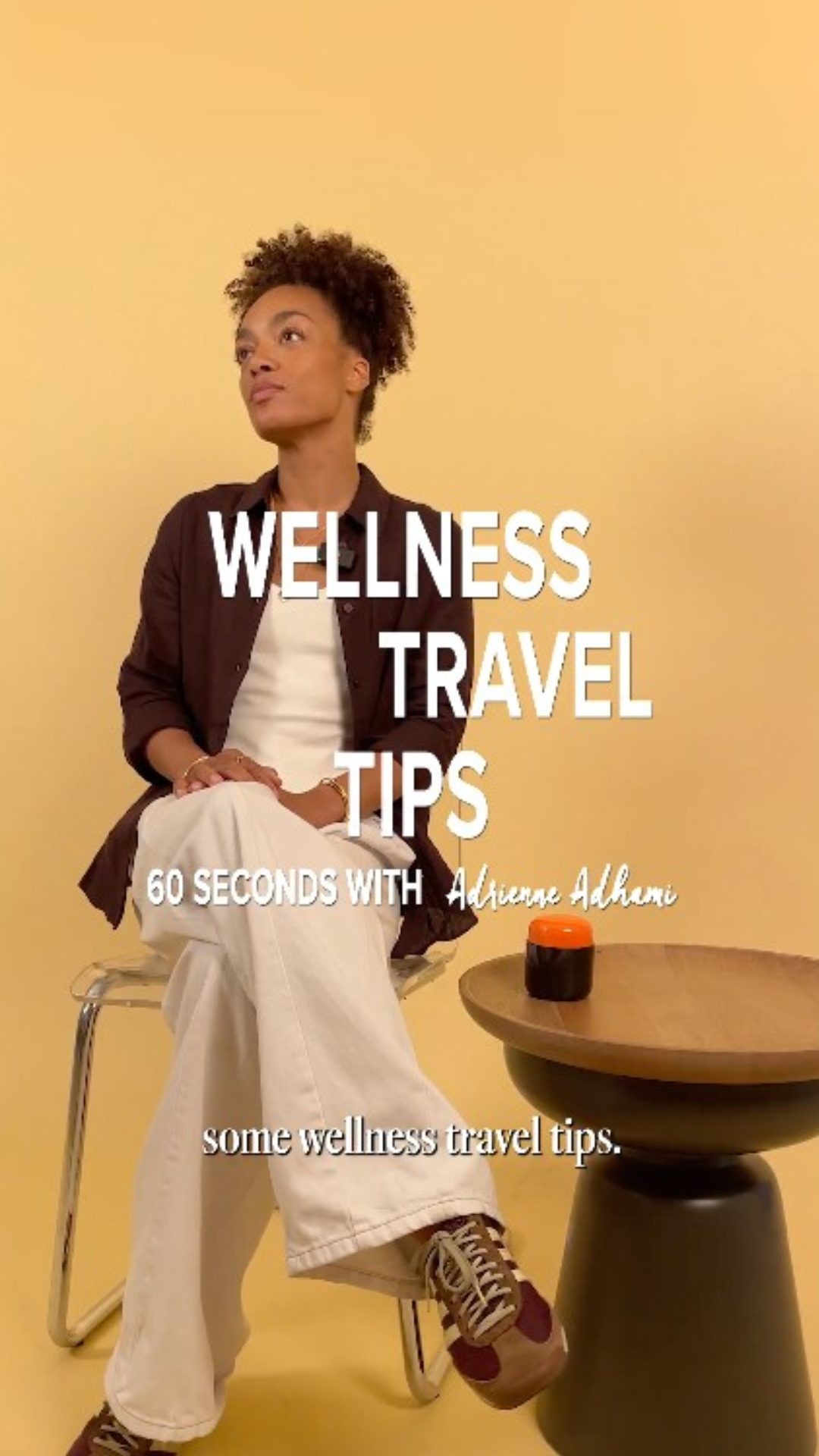 Instagram post by @adrienne_ldn for Condé Nast Traveller. Caption reads: In a world of wellness overload, deciding between....