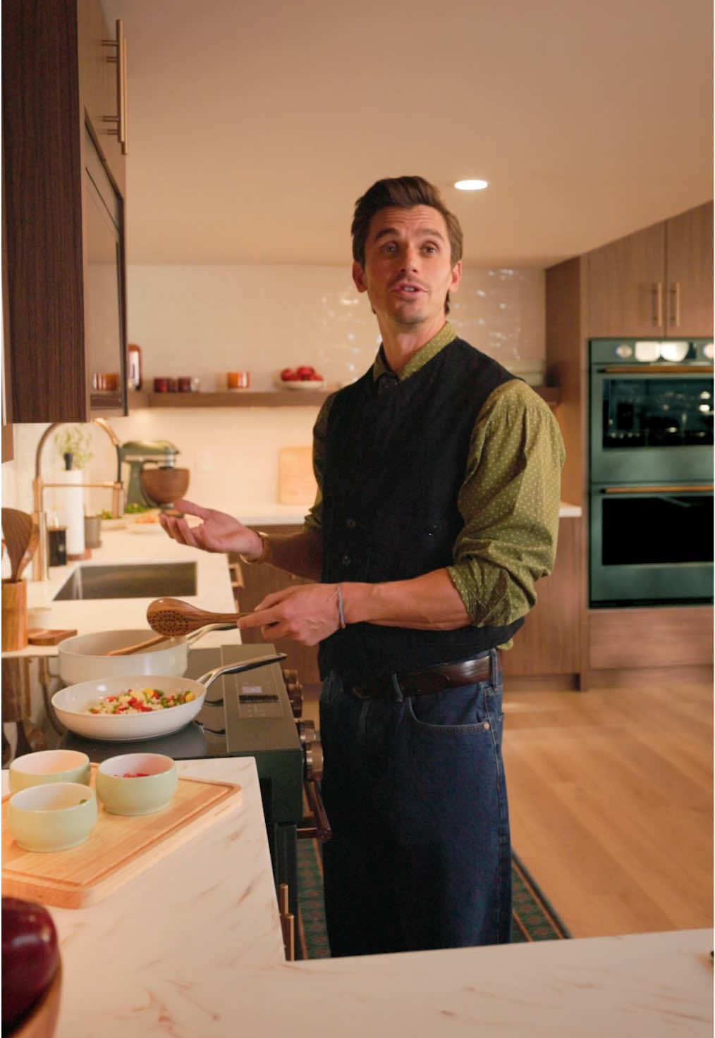 TikTok post by @kitchenaidusa for KitchenAid. Caption reads: #KitchenAidAmbassador @Antoni Porowski shares....