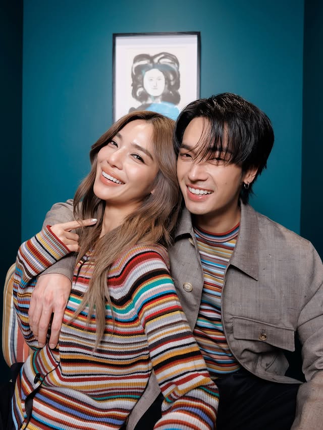 Instagram post by @ladiiprang for Paul Smith. Caption reads: Together in love, together in Paul Smith. 🐰🦊....