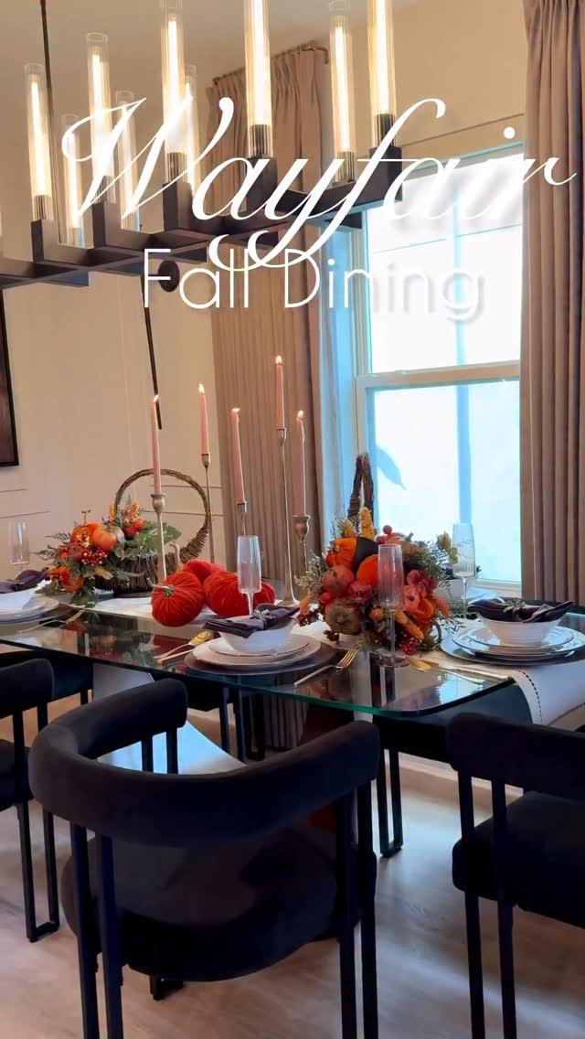 Instagram post by an influencer for Wayfair. Caption reads: [...] table turned out! Thanks to @wayfair !....