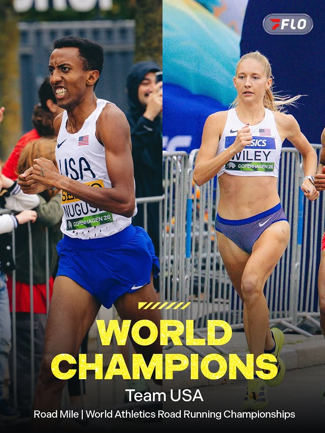 Instagram post by @addywiley for FloTrack. Caption reads: [...] - 4:31.02 5. Gracie Hyde - 4:31.92....