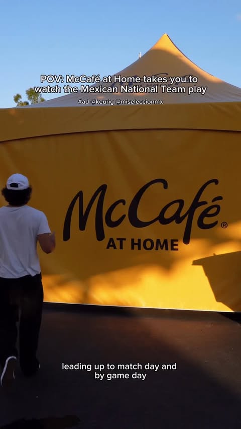 Instagram post by @fabianfnoriega for Keurig. Caption reads: [...] Try McCafé At Home yourself at Keurig.com....