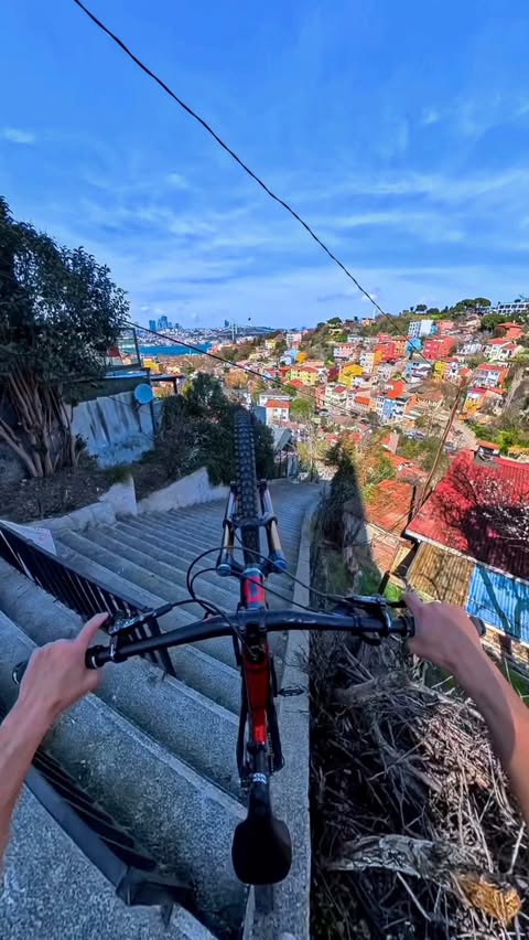 Instagram post by @insta360_bike for Insta360. Caption reads: [...] that buttery smooth footage from the....