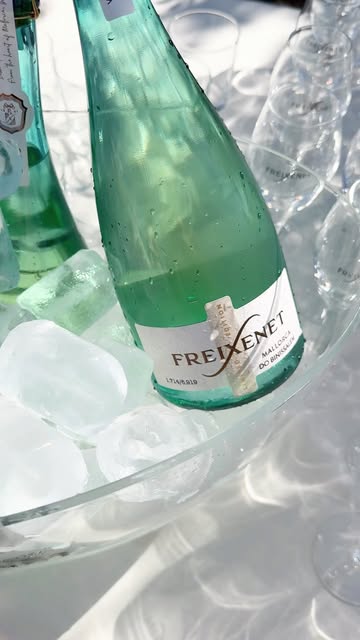 Instagram post by @eastlondonmornings for Freixenet. Caption reads: [...] and is the only place to try @freixenetuk....