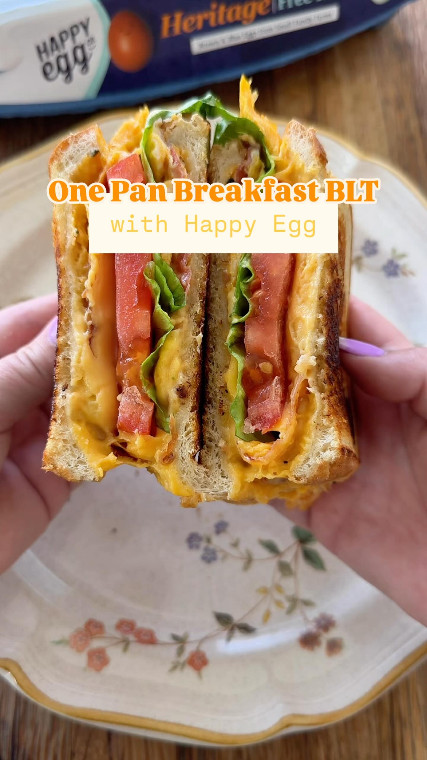 Instagram post by @thisbabeeats for Happy Egg. Caption reads: If you’ve followed me for a while you know I LOVE....