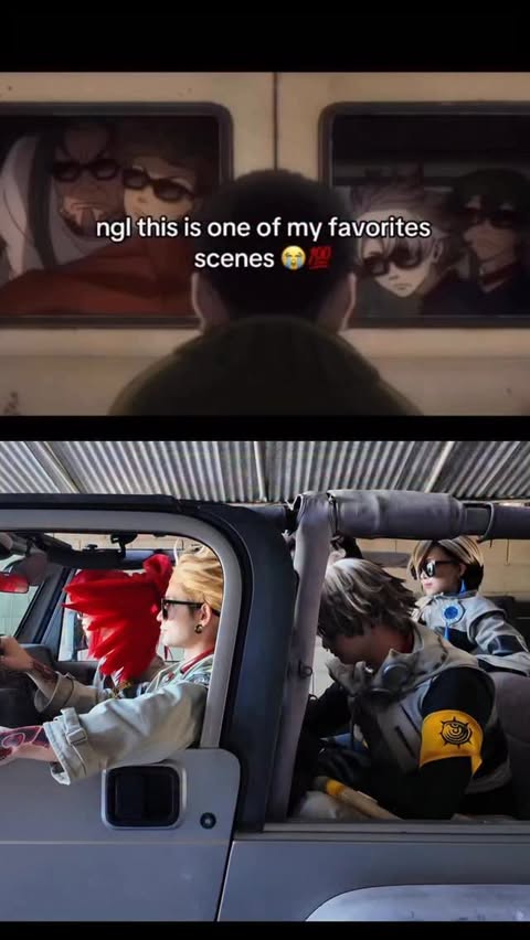 Instagram post by @danny.phantom.exe for Crunchyroll. Caption reads: [...] vibes are immaculate #gachiakuta....