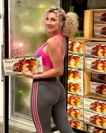 Instagram post by @misfitover40 for Real Good Foods. Caption reads: #realgoodfoods … help shape a real good body &....
