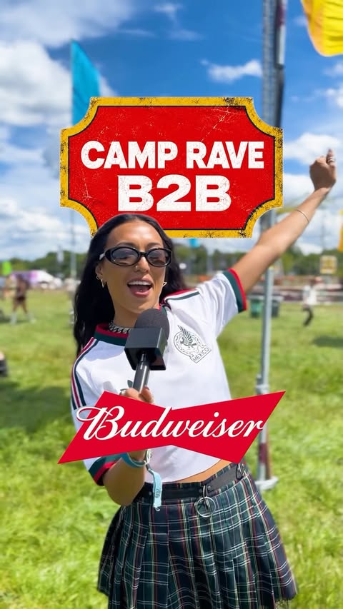 Instagram post by @jjiszatt for Budweiser. Caption reads: [...] up.... who are you going for? 🎪🎧....