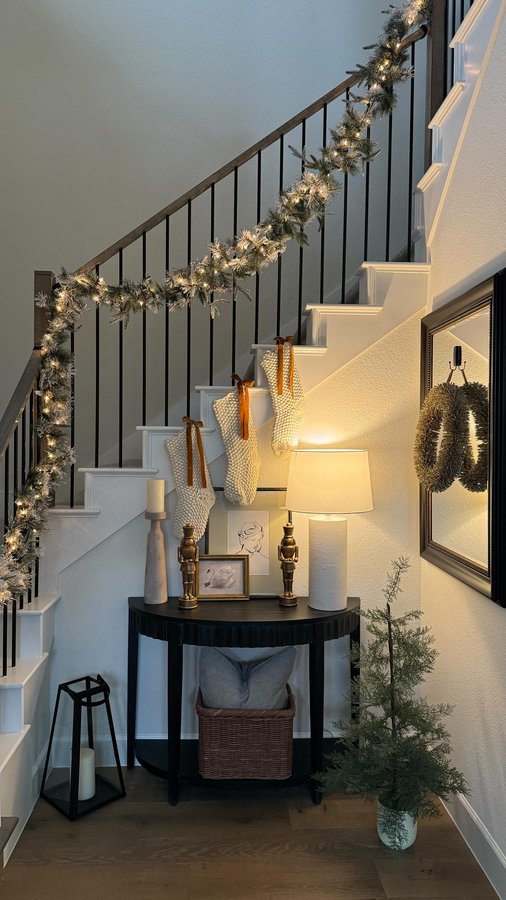 Instagram post by @mandynicolebarker for biglots. Caption reads: mini porch makeover with finds from @biglots....