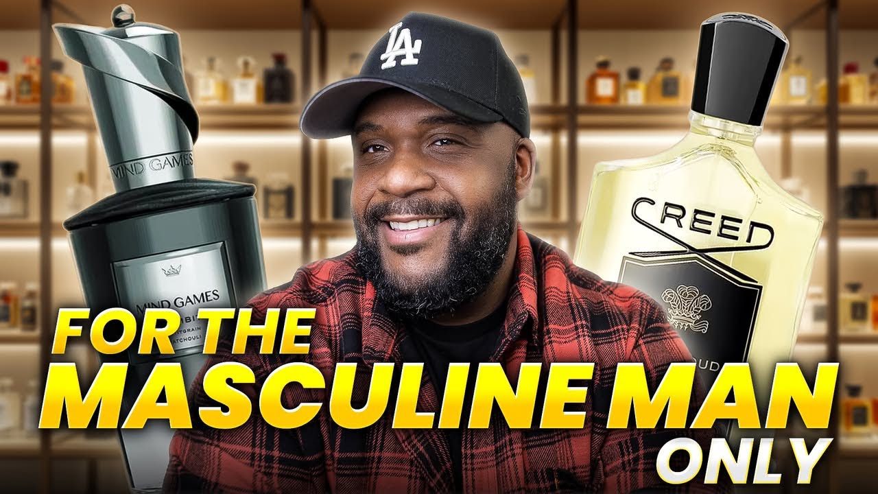 YouTube post by @dedrickhicksjr for The Dua Brand. Caption reads: THE BEST FALL FRAGRANCES FOR THE MATURE MAN 2025|....