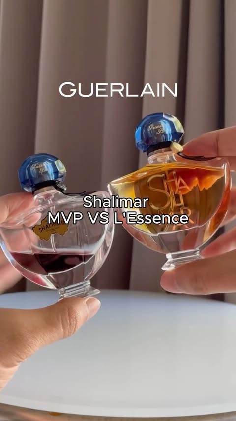 Instagram post by @_scenthe for Guerlain. Caption reads: [...] a pod. Which is your favorite Shaimar?....