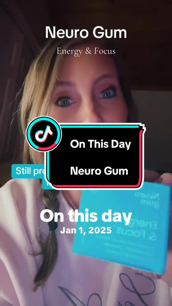 TikTok post by @missysgems for Neuro. Caption reads: 🩵Use CODE: NEUROMISSGEMS 🩵 #onthisday [...].