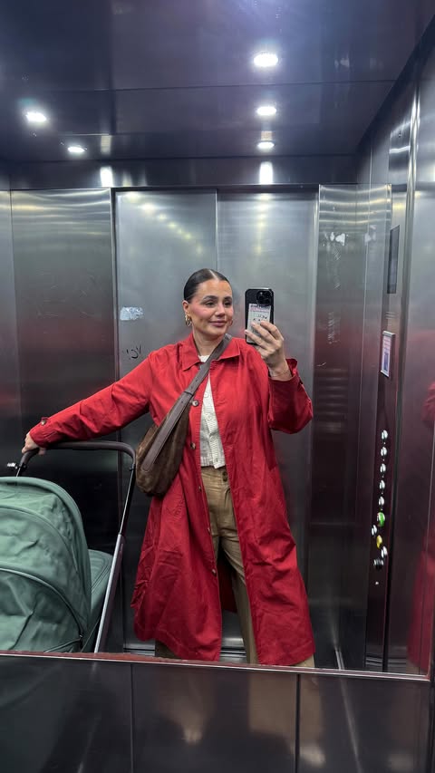 Instagram post by an influencer for Marks & Spencer. Caption reads: So I did a litte @marksandspencerstyle try, not....