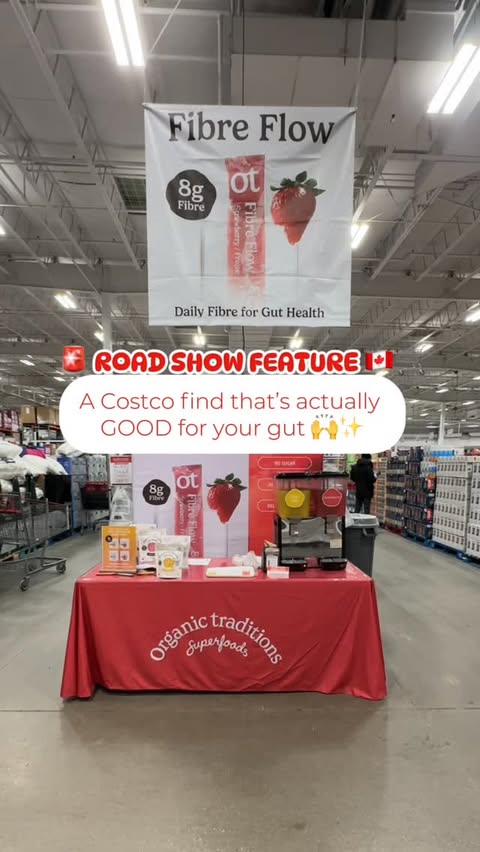 Instagram post by @costcofindscanada for Organic Traditions. Caption reads: [...] actually GOOD for your gut 🙌✨....