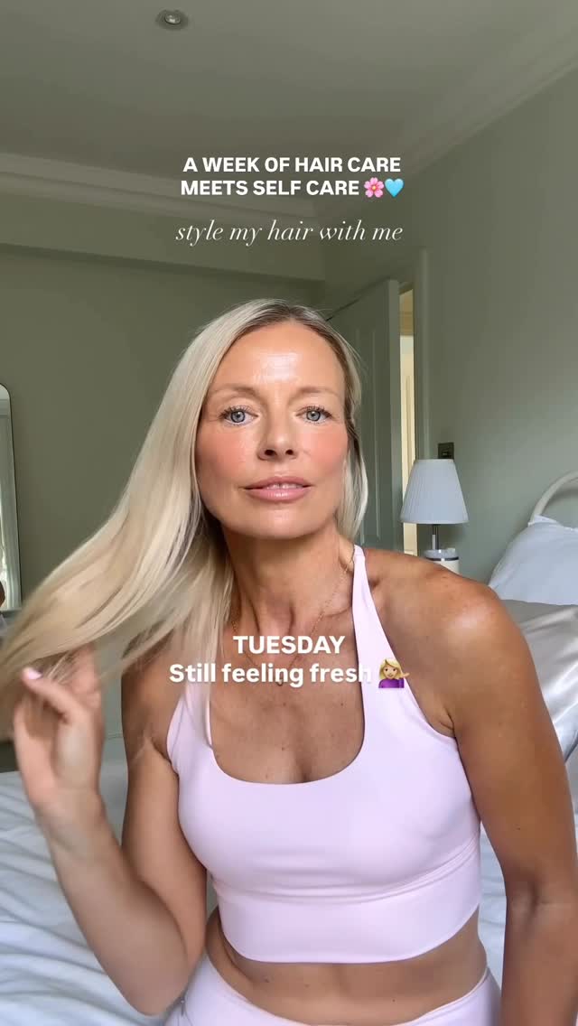 Instagram post by @lucywakefield.wellness for Batiste. Caption reads: A week of hairstyles powered by fresh roots and a....