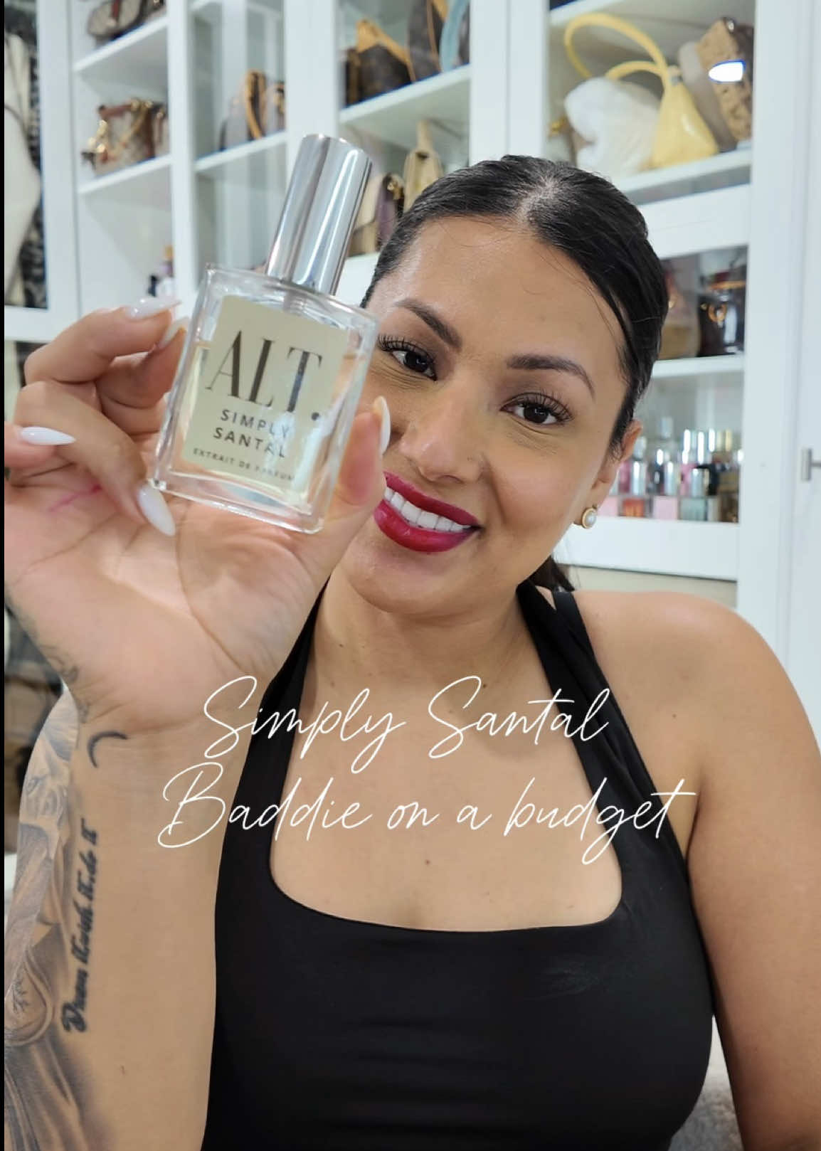TikTok post by @cristina_montenegro for ALT. Fragrances. Caption reads: Ladiesrun dont walk @ALT. Fragrances #summerwins....