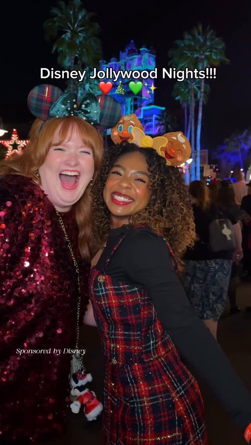 Instagram post by @melizzablack for Walt Disney World. Caption reads: Watch our adventure on the Disney Parks YouTube....