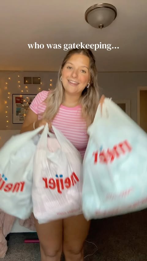 Instagram post by @paigeycons for Meijer. Caption reads: Obsessed with my Sage & Sky haul from....