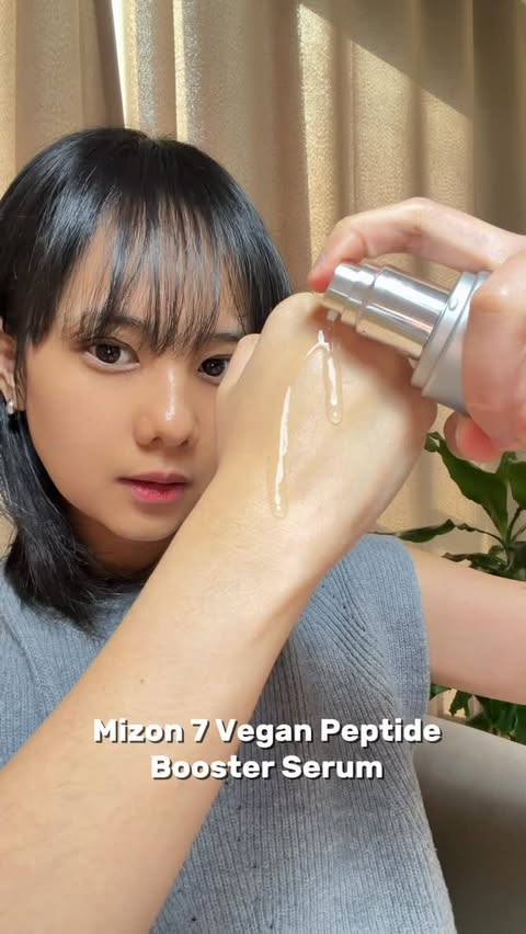 Instagram post by @lee.ria99 for Mizon. Caption reads: [...] So here is my easy 1 step skincare . Mizon’s....