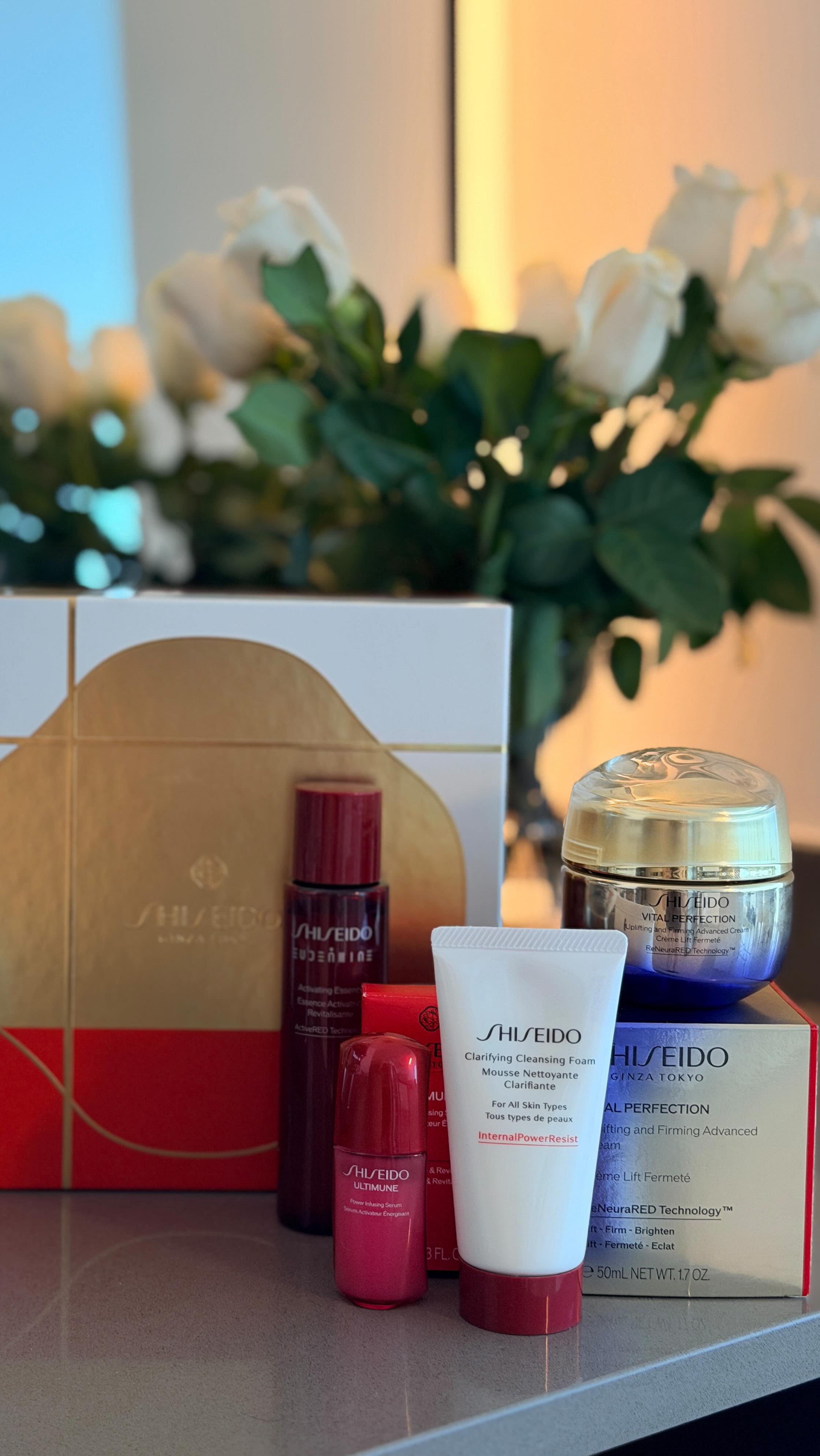 Instagram post by @maryam.ghafarinia for SHISEIDO. Caption reads: #ShiseidoPartner Glow season is here ✨ The....