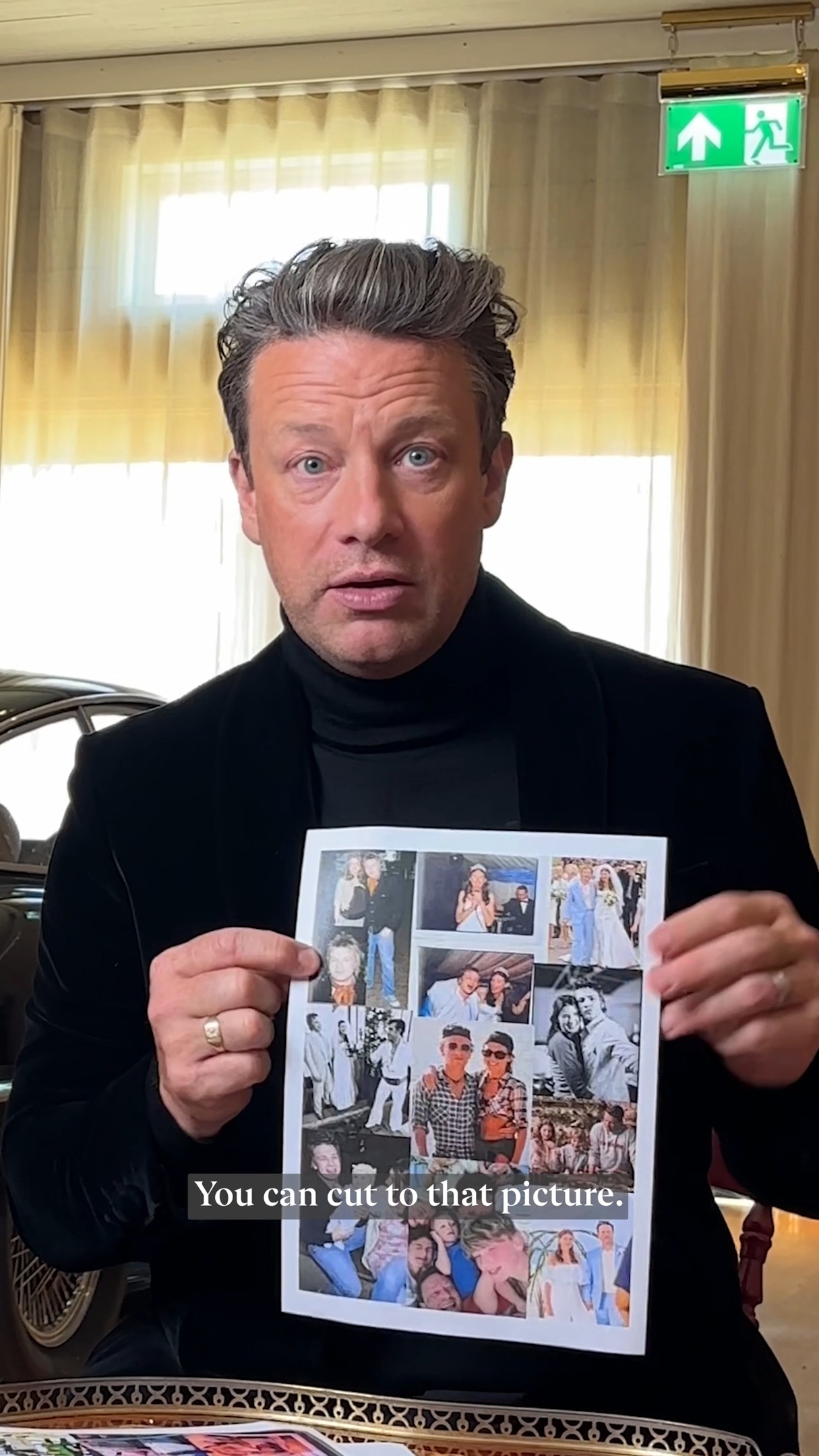 Instagram post by @jamieoliver for Good Housekeeping. Caption reads: Does anyone here speak Wookiee? 

On the set of....