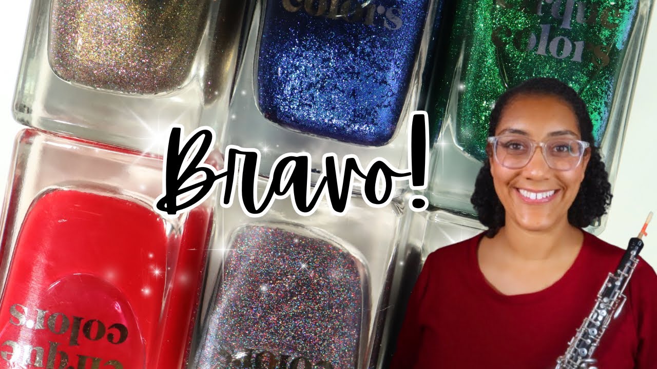 YouTube post by @PolishwithRae for Beyond Polish. Caption reads: Cirque Colors Symphony Collection │ Live Swatch....