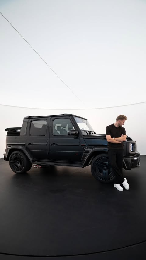 Instagram post by @carsplus.de for Hankook Tire. Caption reads: Ad | NEW BRABUS 900 Rocket Edition Cabrio equipped....