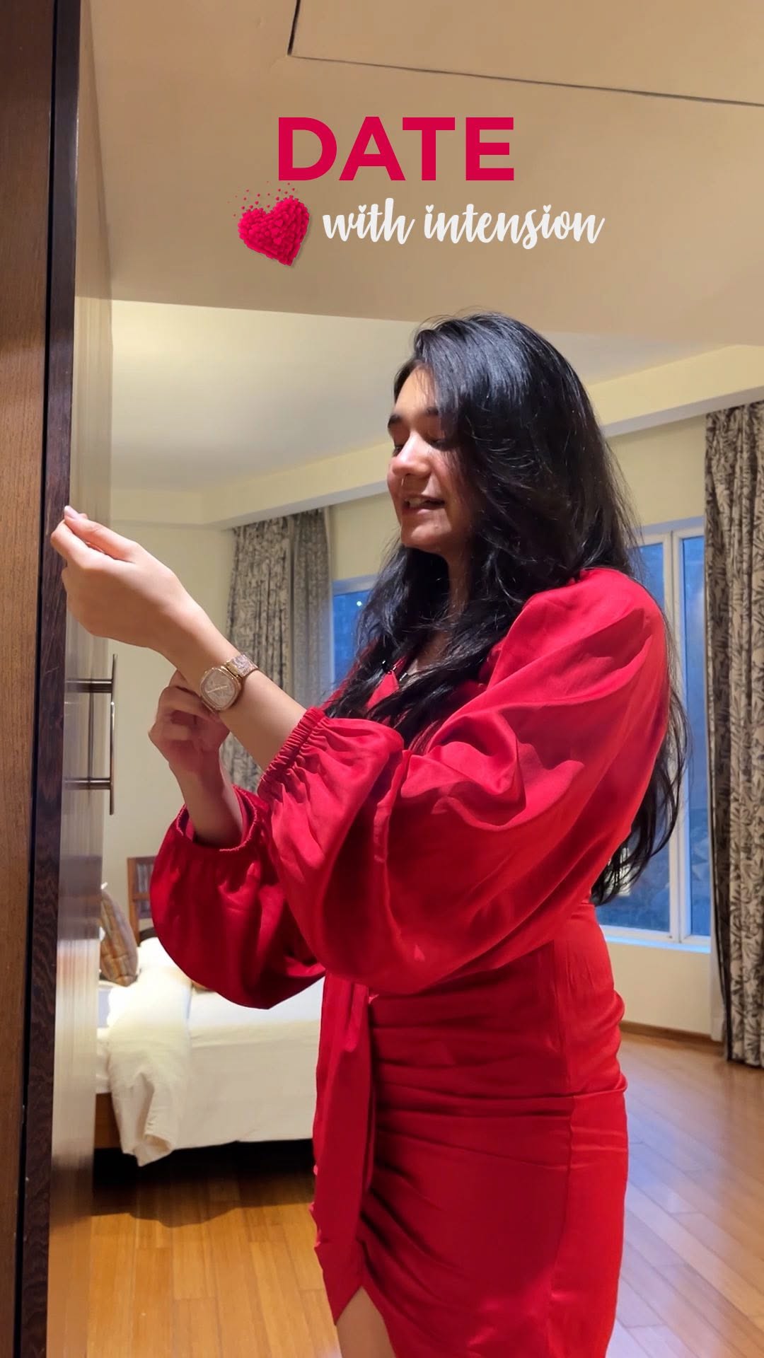 Instagram post by @drishtiispeaks for Happn. Caption reads: For so long, women were told to settle - but not....