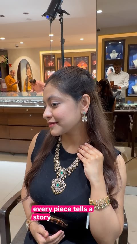 Instagram post by @punya_ashok for Tanishq. Caption reads: [...] reflects timeless craftsmanship and Tanishq....