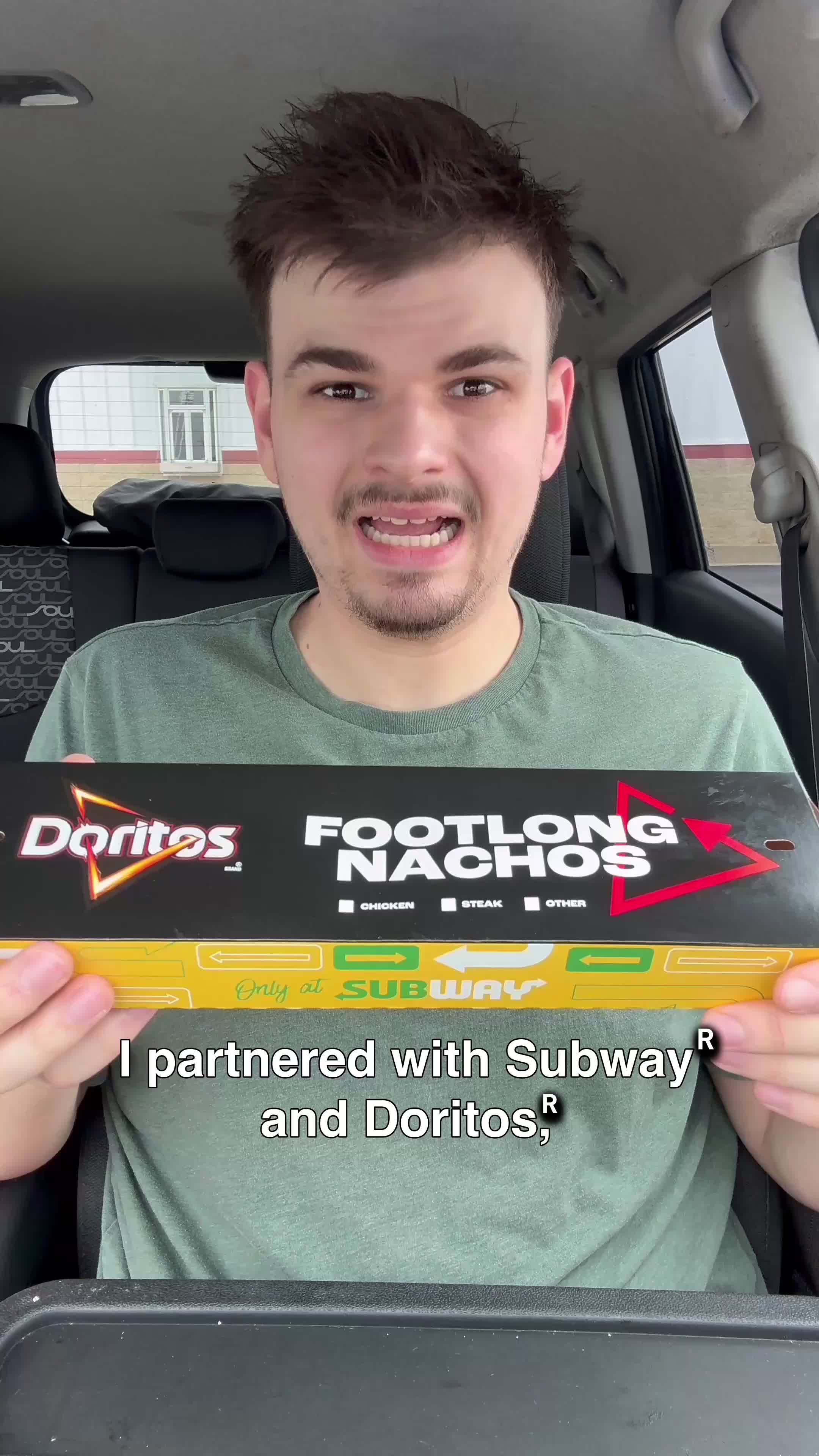 TikTok post by @lukefoods for Subway. Caption reads: #SubwayPartner @Subway just dropped brand new....