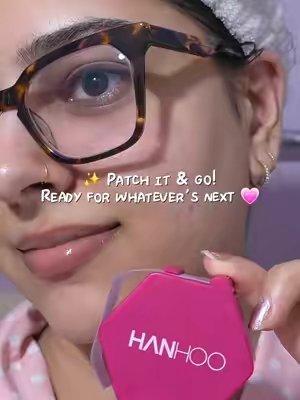TikTok post by @diya_pic for Hanhooskin. Caption reads: [...] out. Just pull, peel, apply & go! 💗....